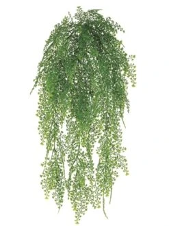 24″ Maidenhair Fern Hanging Bush Green