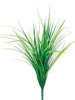 35″ Plastic Grass Bush Green