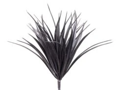 12″ Vanilla Grass Bush With 44 Leaves Black