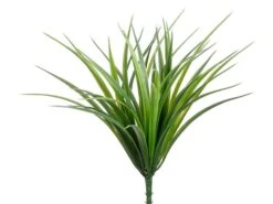 12″ Vanilla Grass Bush With 44 Leaves Green Frosted