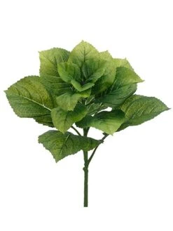 19″ Hydrangea Leaf Bush Green