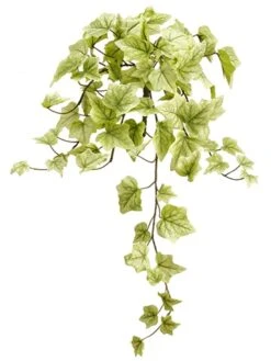 22″ One-Piece Ivy Bush With 78 Leaves Cream Green