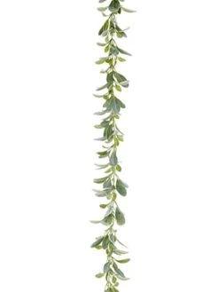 74″ Lamb’s Ear Garland Green Gray