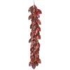 60″ Magnolia Leaf Garland Two Tone Burgundy
