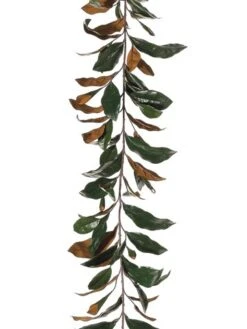 6′ Real Touch Magnolia Leaf Garland With 109 Leaves Green