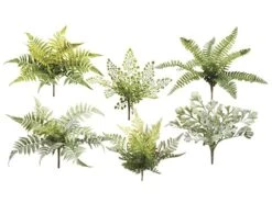 12″ Fern Pick Assortment (6 ea/set) Green Gray