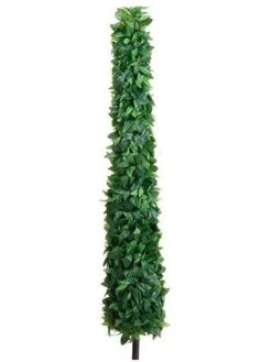 54″ Laurel Leaf Cone Topiary on Stem Green