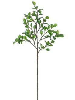 22″ Button Leaf Spray  Green