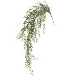 36″ Button Fern Hanging Spray Green