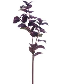 32″ Coleus Leaf Spray Burgundy Green