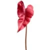 28″ Calla Lily Leaf Spray Dark Red