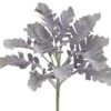 12″ Dusty Miller Spray  Green Purple