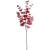 34″ Eucalyptus Leaf Spray Burgundy