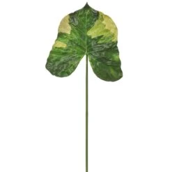 40″ Elephant Ear Leaf Spray Green Two Tone