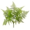 10″ Leather Fern Bush Two Tone Green