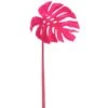 39″ Monstera Leaf Spray Pink