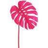 44″ Monstera Leaf Spray Pink