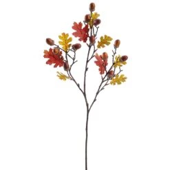 30″ Oak Leaf Spray With Acorn Fall