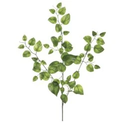 22″ Mini Philodendron Leaf Spray Green