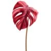27.5″ Split Philodendron LeafSprayDark Red