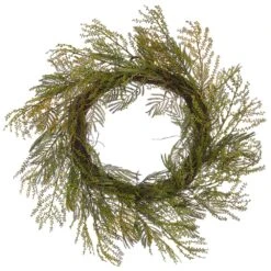 24″ Acacia Wreath Green