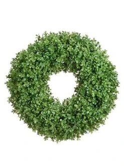 21″ Boxwood Wreath Green