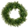 17″ Boxwood Wreath Two Tone Green