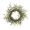 24″ Lace Fern Wreath Green