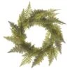 24″ Mixed Fern Wreath Green