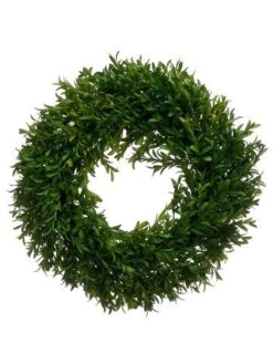 14″ Tea Leaf Wreath Green