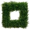 18″W X 18″L Tea Leaf Square Wreath Green