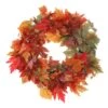 27″ Maple Leaf Wreath Orange Green