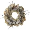 28″ Magnolia Leaf Wreath Green Gray
