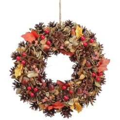 13.25″ Acorn/Berry/Fall LeafWreathFall