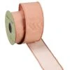 2.5″W X 10yd Dupion Ribbon Coral Pink