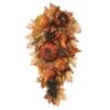 24″ Pumpkin/Pine Cone Door Swag Orange Brown