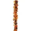 72″ Pumpkin/Pine Cone Garland Orange Brown