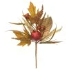 16″ Pomegranate/Astilbe/Pine Cone Spray Green Brown