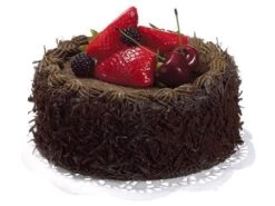 6″Dx2″H Chocolate Cake With Berry Chocolate