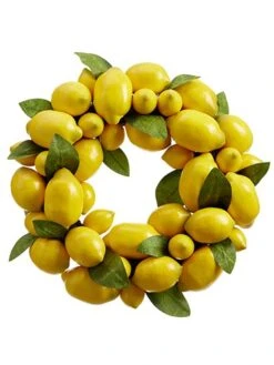 15″ Lemon Wreath Yellow