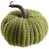 5.5″H X 6.6″D Knitted Pumpkin Green
