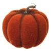 5.5″H X 6″D Flocking Pumpkin Rust