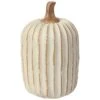 4.5″H X 3″D Pumpkin Whitewashed