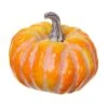 5″H X 5.5″D Pumpkin Orange Whitewashed