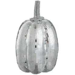 10.5″H X 6.5″D Mosaic Pumpkin Silver