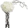 21″H X 12″W X 17″L Hydrangea/ Curly Willow In Glass Vase White
