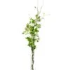 60″H X 14″W X 20″L Rose/Thorn Vine In Glass Vase White Green