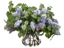 24″H X 26.5″W X 30″L Lilac In Glass Vase Lavender