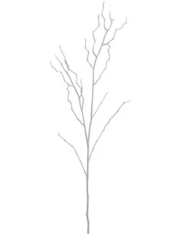 39″ Wild Birch Twig (Iridescent) White