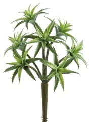 11″ Plastic Cactus Stem Frosted Green